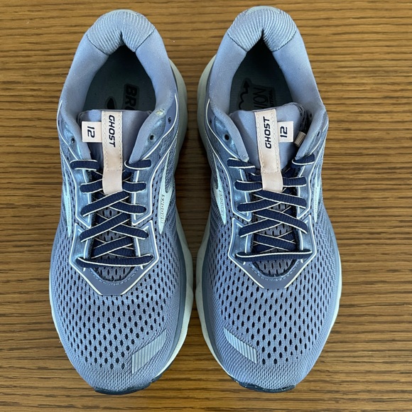 Brooks Ghost 12 Sneaker 1203051B086 Women’s Size 7.5 Grey Blue - Picture 14 of 15